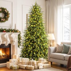 4ft Norfolk Pine Christmas Trees with RGB Lights